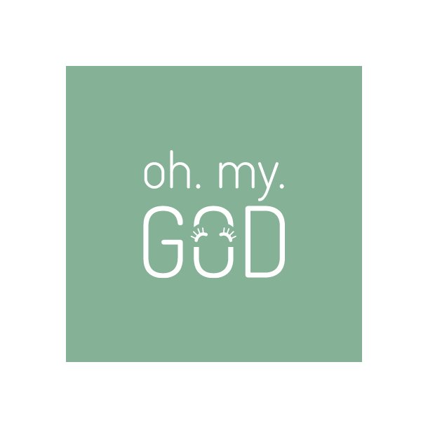 Oh. My. God - Friends - Flisesticker 15x15 cm - Gennemsigtig folie