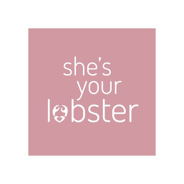 She's your lobster - Friends - Flisesticker 15x15 cm - Gennemsigtig folie