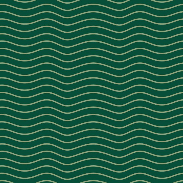 Mørkegrønne bølger - Flisesticker 15x15 cm - Heldækkende folie