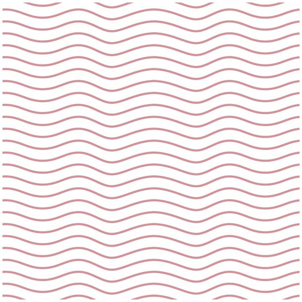Rosa bølger - Flisesticker 15x15 cm - Gennemsigtig folie
